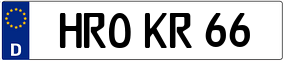 Truck License Plate
